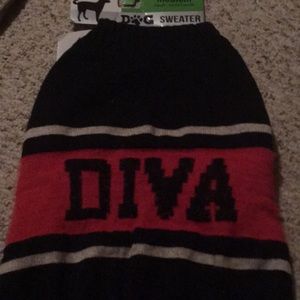 Medium Dog Sweater Pink & Black